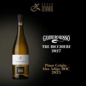 Peter Zemmer Pinot Grigio 2025: Tre Bicchieri im Gambero Rosso 2027